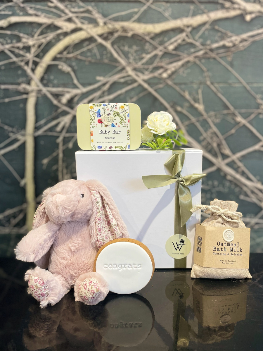 Cozy Cuddles Baby Box-Local NZ Florist -The Wild Rose | Nationwide delivery, Free for orders over $100 | Flower Delivery Auckland