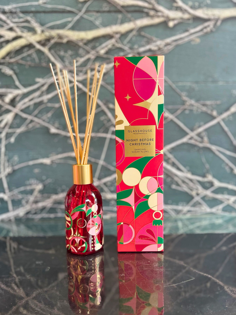 Glasshouse Night Before Christmas 250ml Diffuser-Local NZ Florist -The Wild Rose | Nationwide delivery, Free for orders over $100 | Flower Delivery Auckland