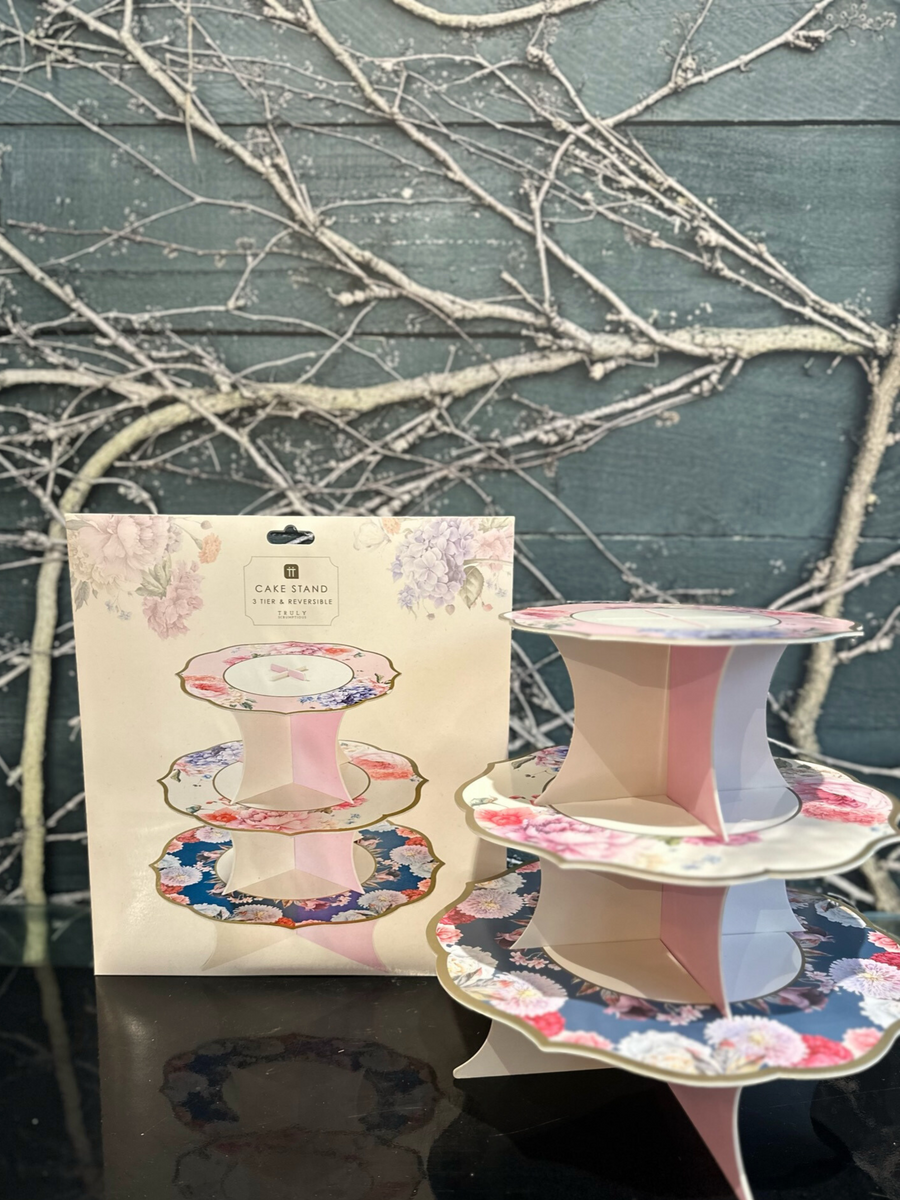 Truly Scrumptious 3 Tier Cake Stand-Local NZ Florist -The Wild Rose | Nationwide delivery, Free for orders over $100 | Flower Delivery Auckland