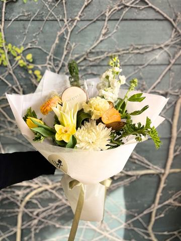 Congratulations In Bloom Bouquet With Free Cookie-Local NZ Florist -The Wild Rose | Nationwide delivery, Free for orders over $100 | Flower Delivery Auckland