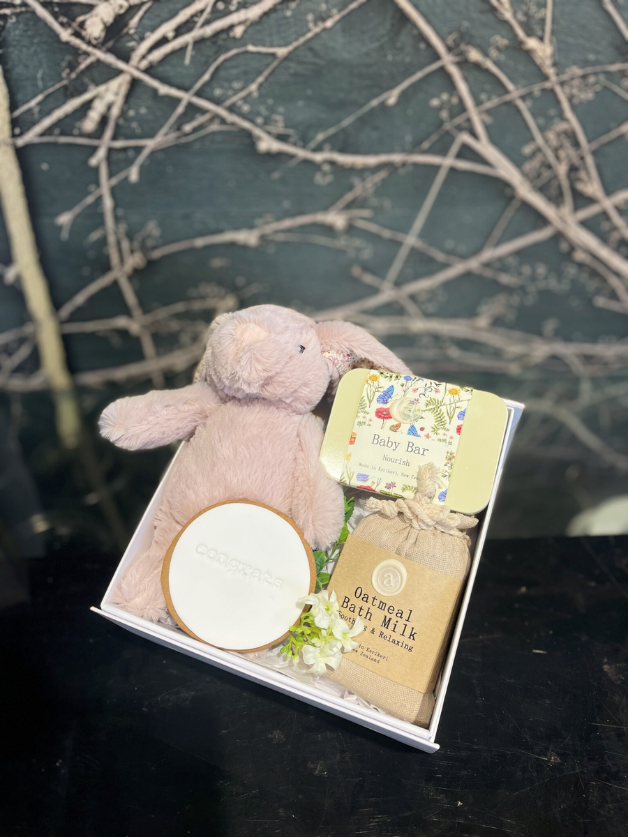 Cozy Cuddles Baby Box-Local NZ Florist -The Wild Rose | Nationwide delivery, Free for orders over $100 | Flower Delivery Auckland