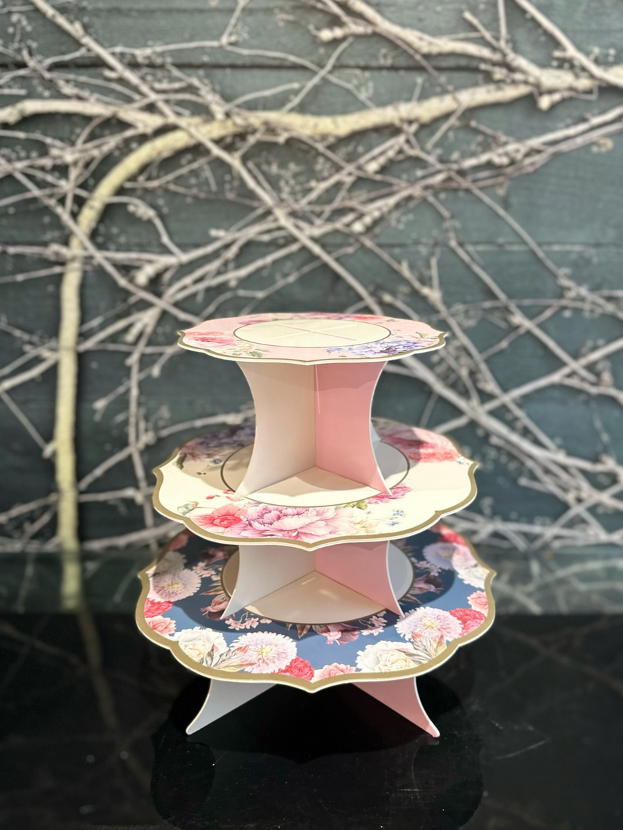 Truly Scrumptious 3 Tier Cake Stand-Local NZ Florist -The Wild Rose | Nationwide delivery, Free for orders over $100 | Flower Delivery Auckland