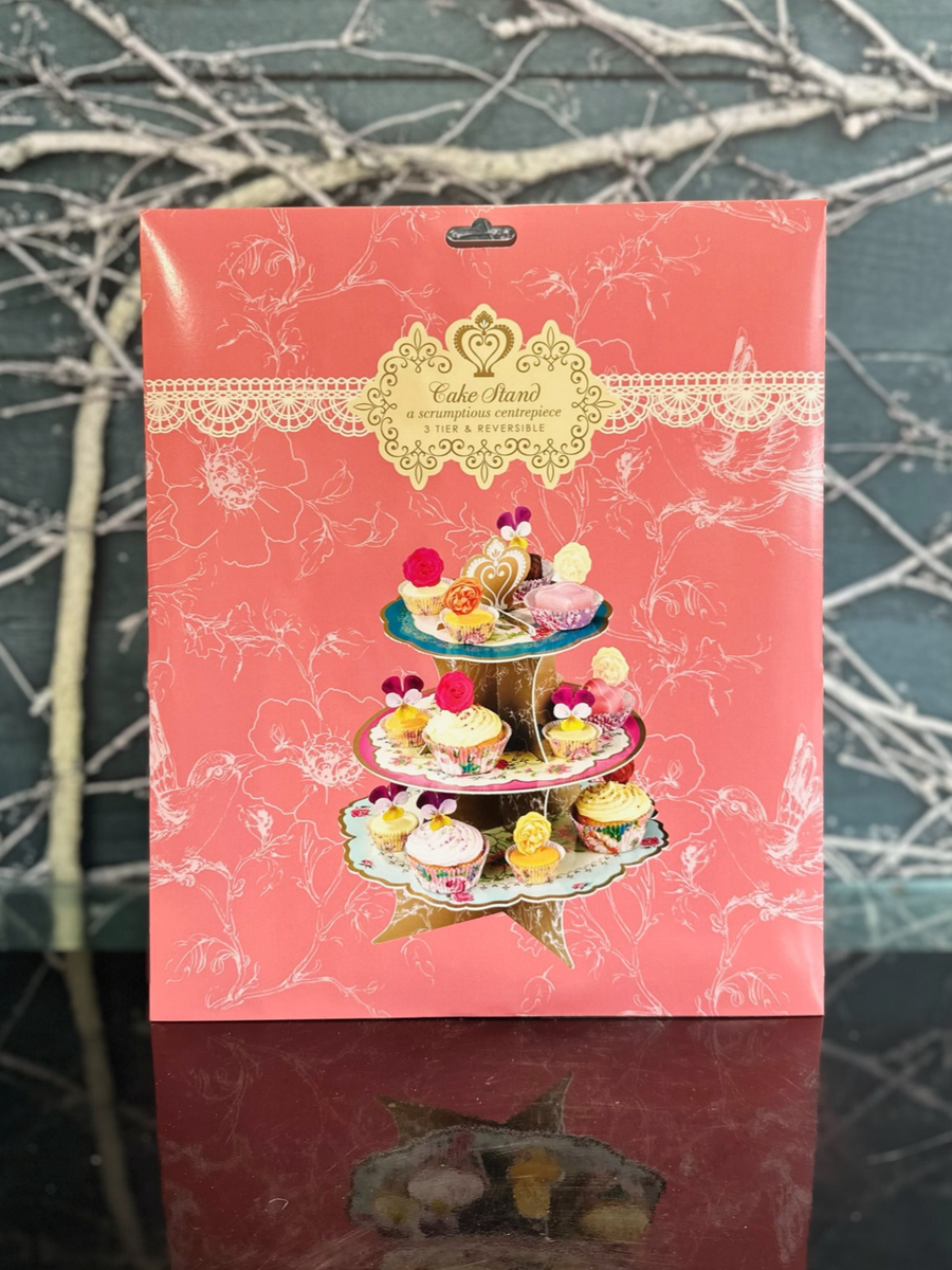 Truly Scrumptious 3 Tier Reversible Cake Stand-Local NZ Florist -The Wild Rose | Nationwide delivery, Free for orders over $100 | Flower Delivery Auckland