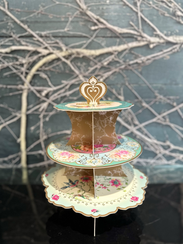 Truly Scrumptious 3 Tier Reversible Cake Stand-Local NZ Florist -The Wild Rose | Nationwide delivery, Free for orders over $100 | Flower Delivery Auckland