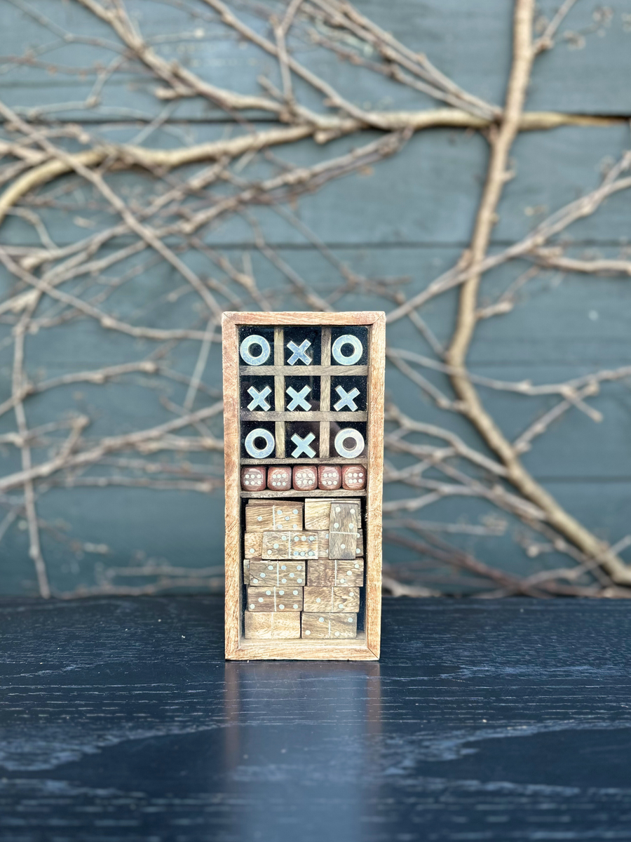 Wooden Games Set - 3 Games-Local NZ Florist -The Wild Rose | Nationwide delivery, Free for orders over $100 | Flower Delivery Auckland