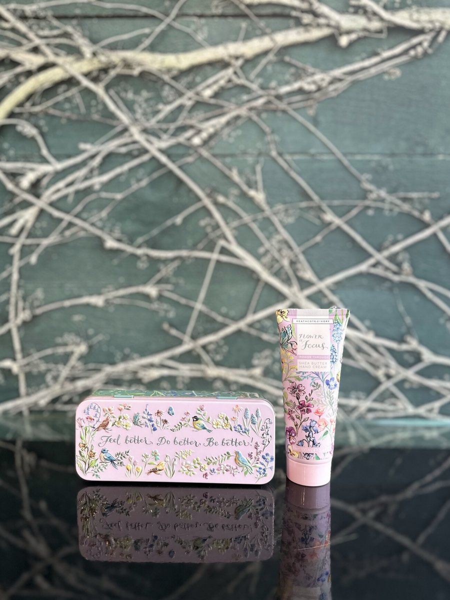 Heathcote & Ivory Flowers Of Focus Shea Butter Hand Cream In Tin-Local NZ Florist -The Wild Rose | Nationwide delivery, Free for orders over $100 | Flower Delivery Auckland