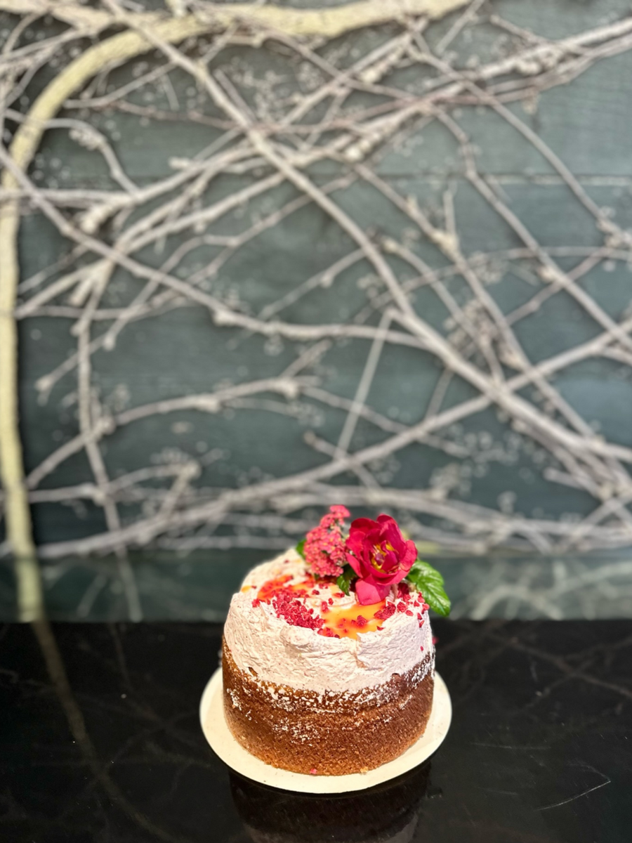 Lemon & Raspberry Cake-Local NZ Florist -The Wild Rose | Nationwide delivery, Free for orders over $100 | Flower Delivery Auckland