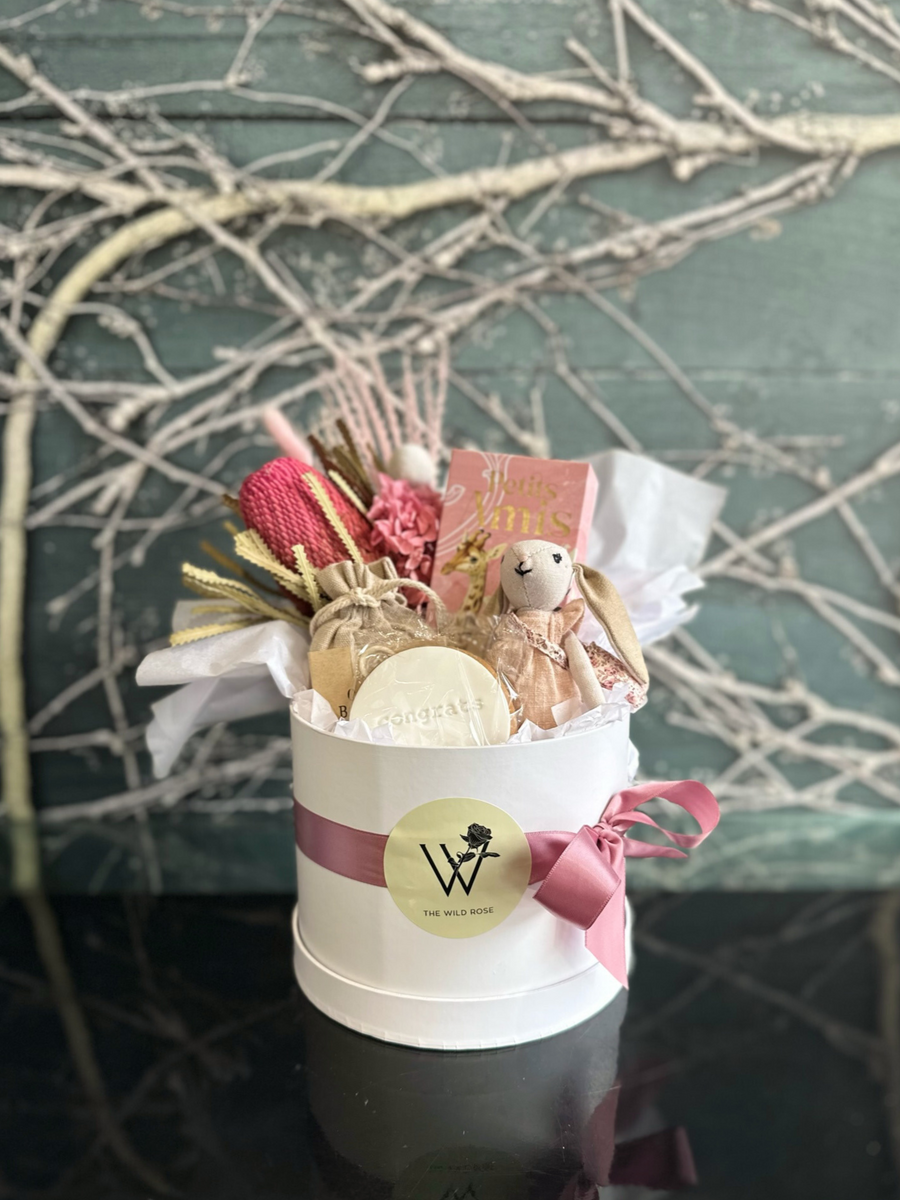 Baby Girl Bliss Box-Local NZ Florist -The Wild Rose | Nationwide delivery, Free for orders over $100 | Flower Delivery Auckland