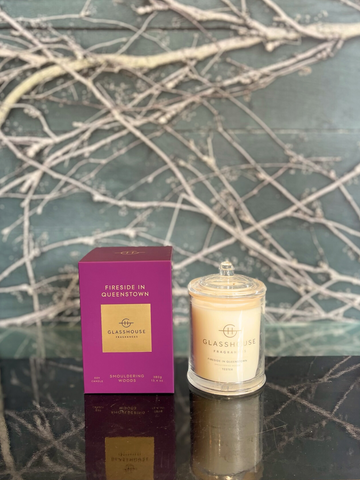 Fireside in Queenstown 380g Candle-Local NZ Florist -The Wild Rose | Nationwide delivery, Free for orders over $100 | Flower Delivery Auckland