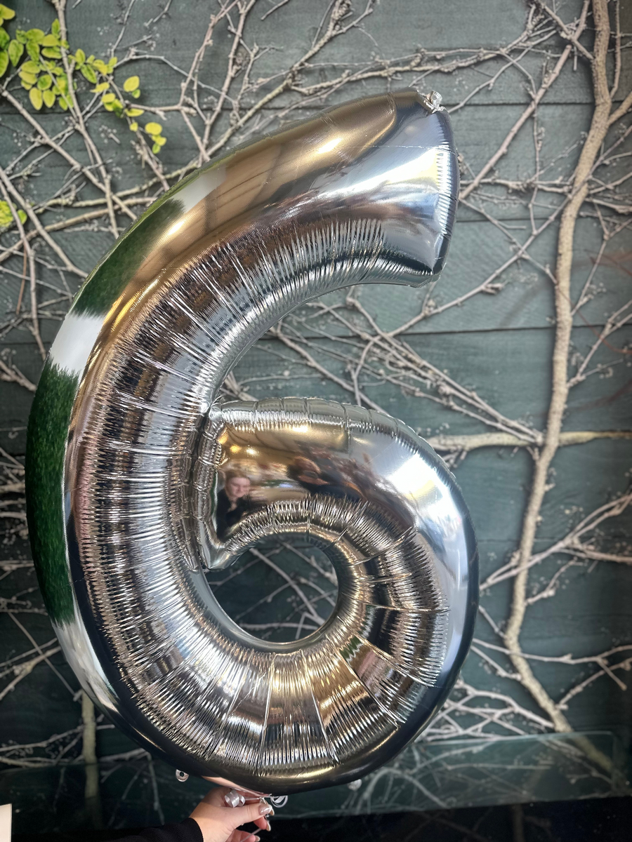 Foil 'Number' Helium Balloon-Local NZ Florist -The Wild Rose | Nationwide delivery, Free for orders over $100 | Flower Delivery Auckland